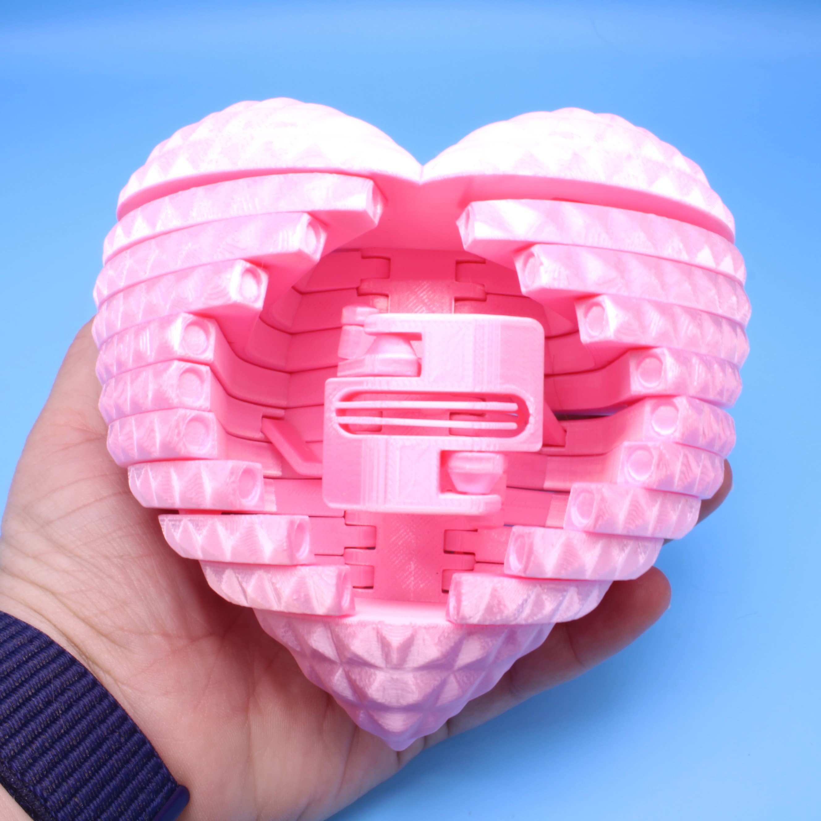 Articulated Open Heart Proposal 3D Printed