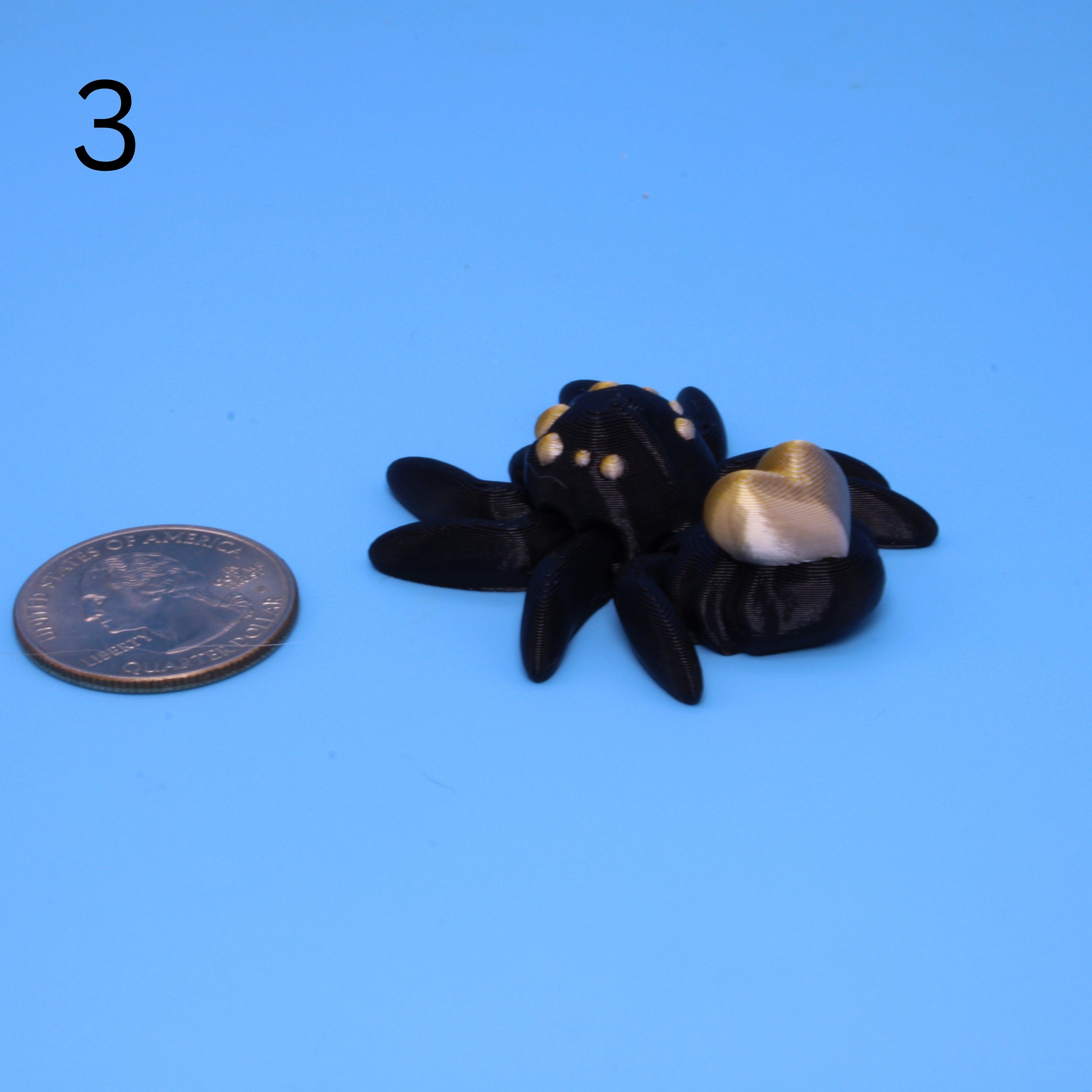 Tiny Spider with Heart - 3D printed