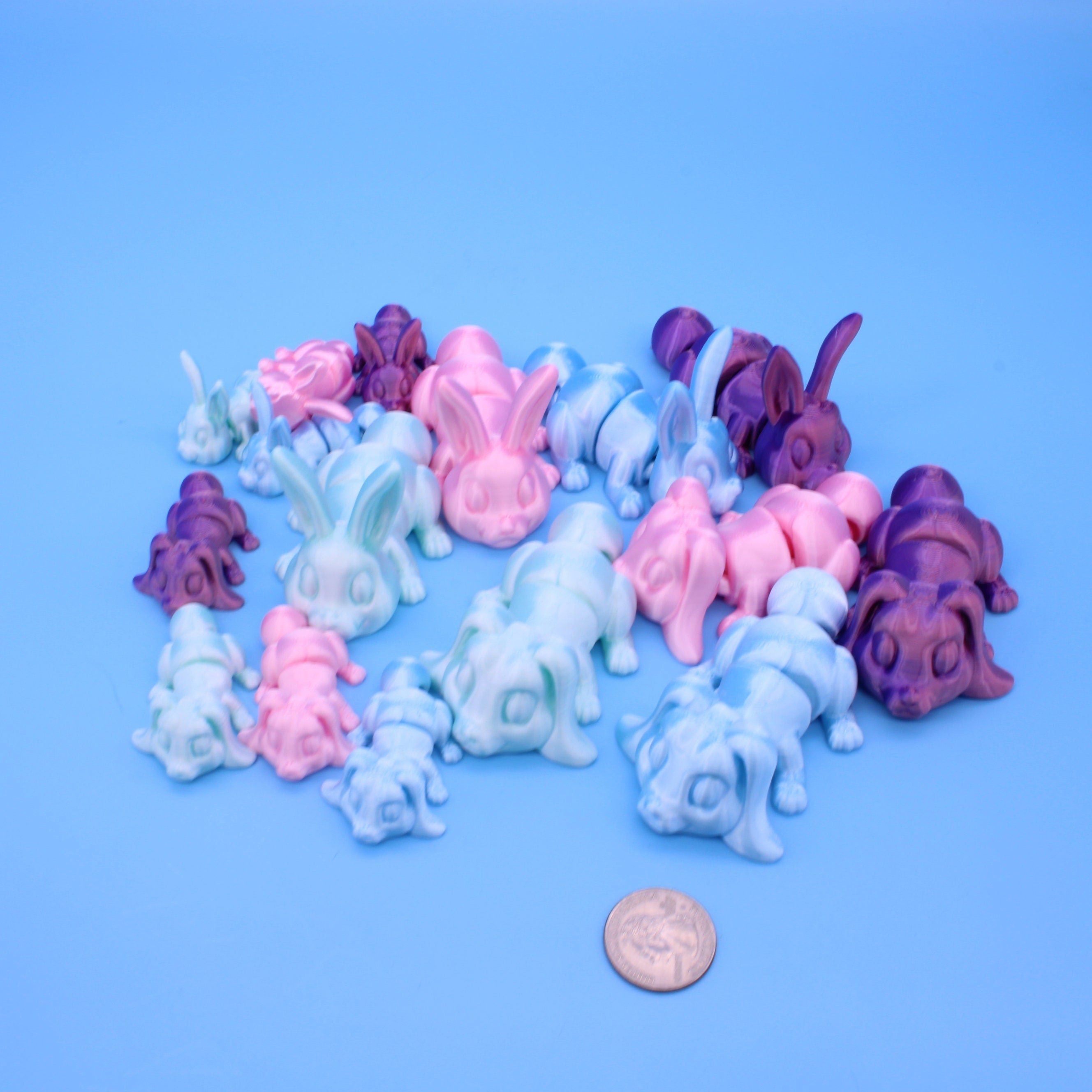 Cute Articulating Bunny | 3D Printed - Authorized Seller