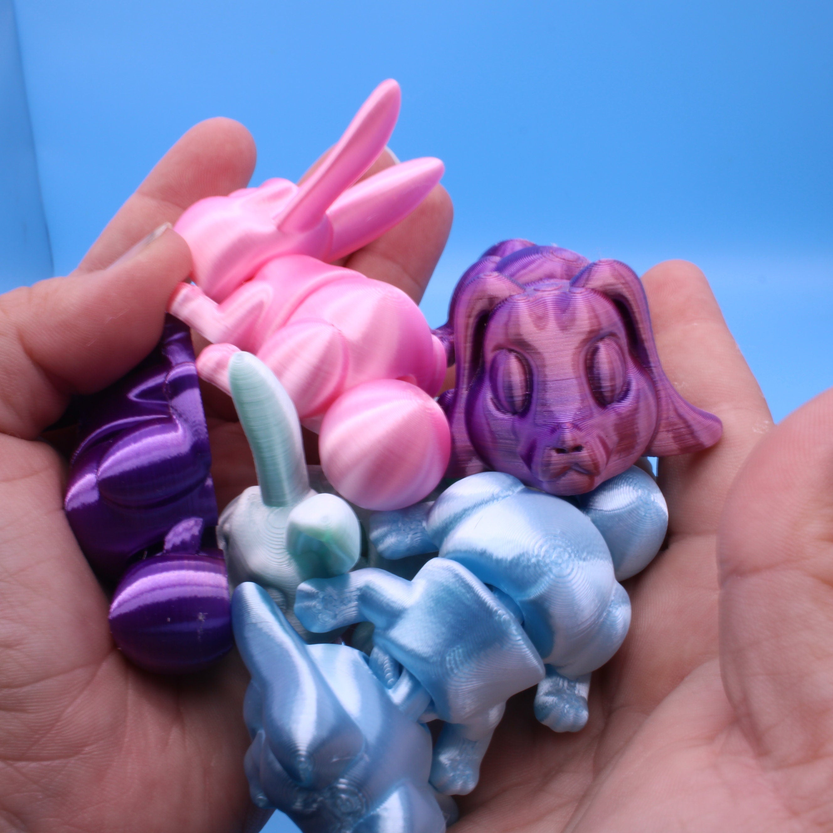 Cute Articulating Bunny | 3D Printed - Authorized Seller
