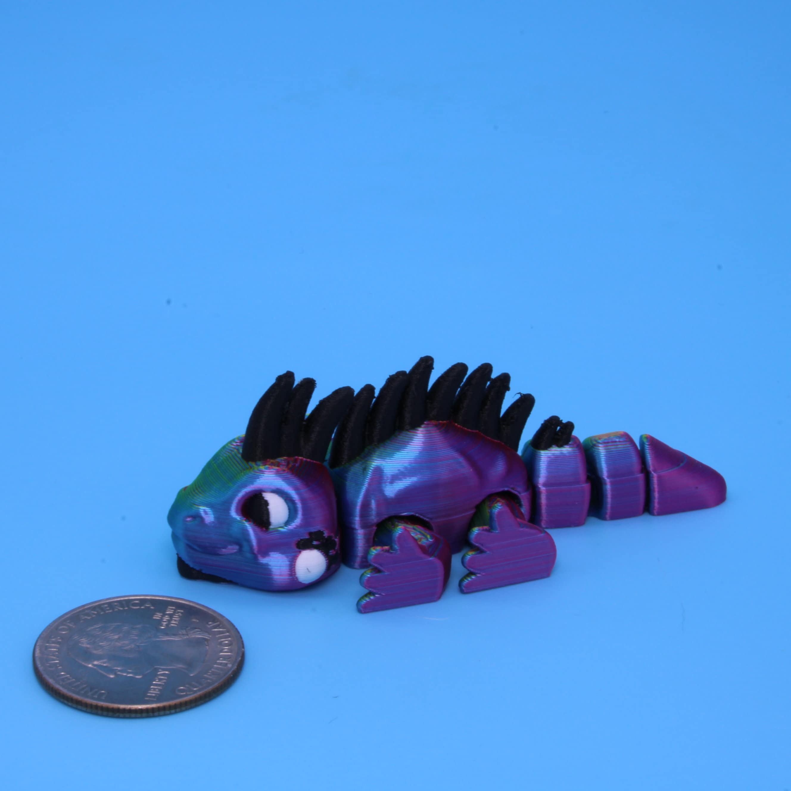 Cute Articulating Baby Ankylosaurus / Iguana | 3D Printed