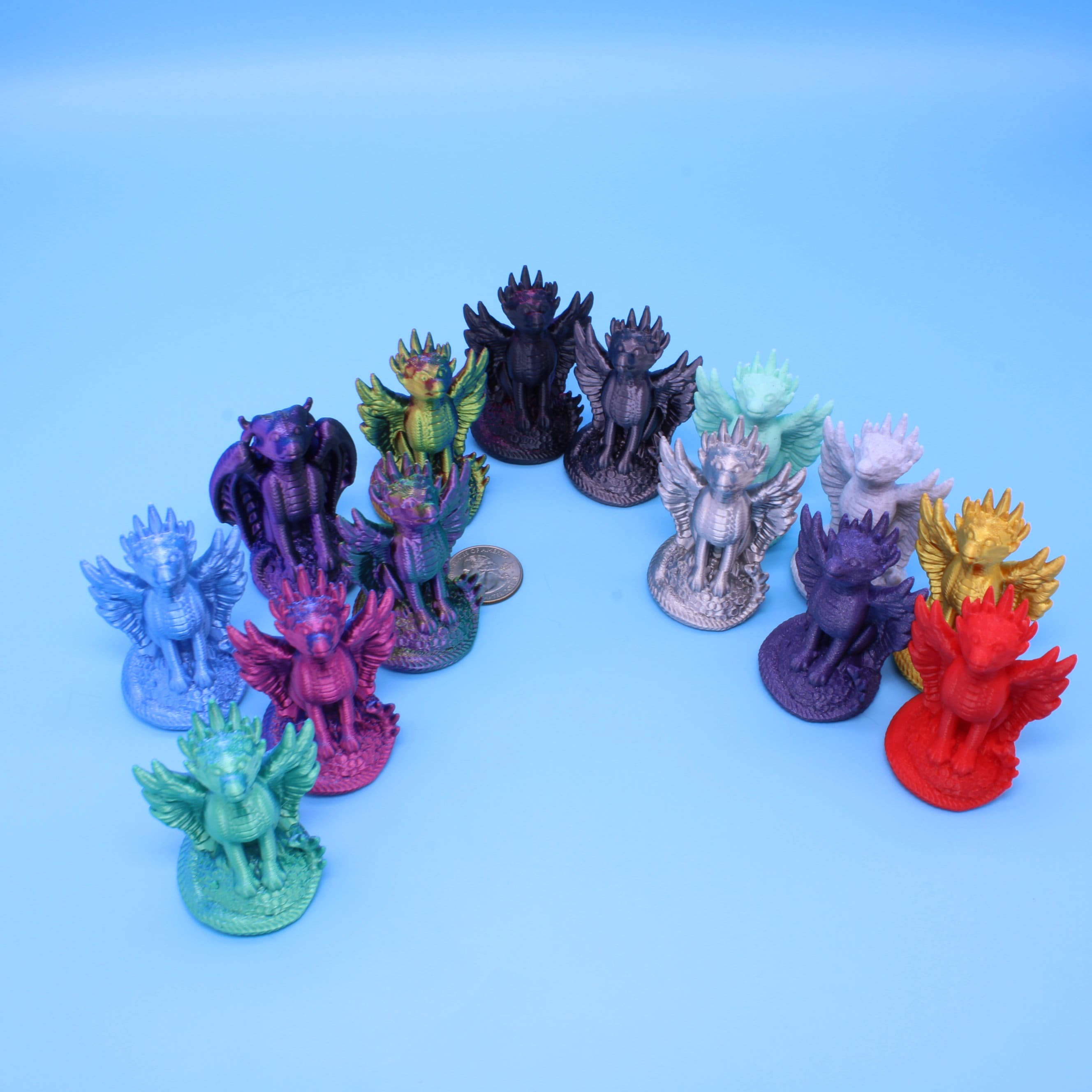 Dragon Chess Set 14 Variations - 3D Printed, Kekreations Authorized Seller.