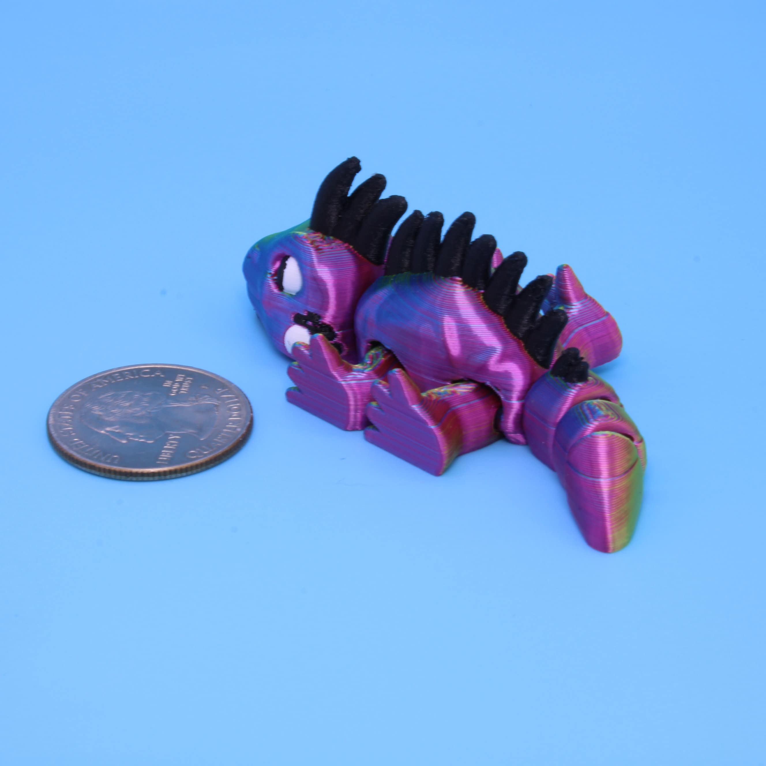 Cute Articulating Baby Ankylosaurus / Iguana | 3D Printed