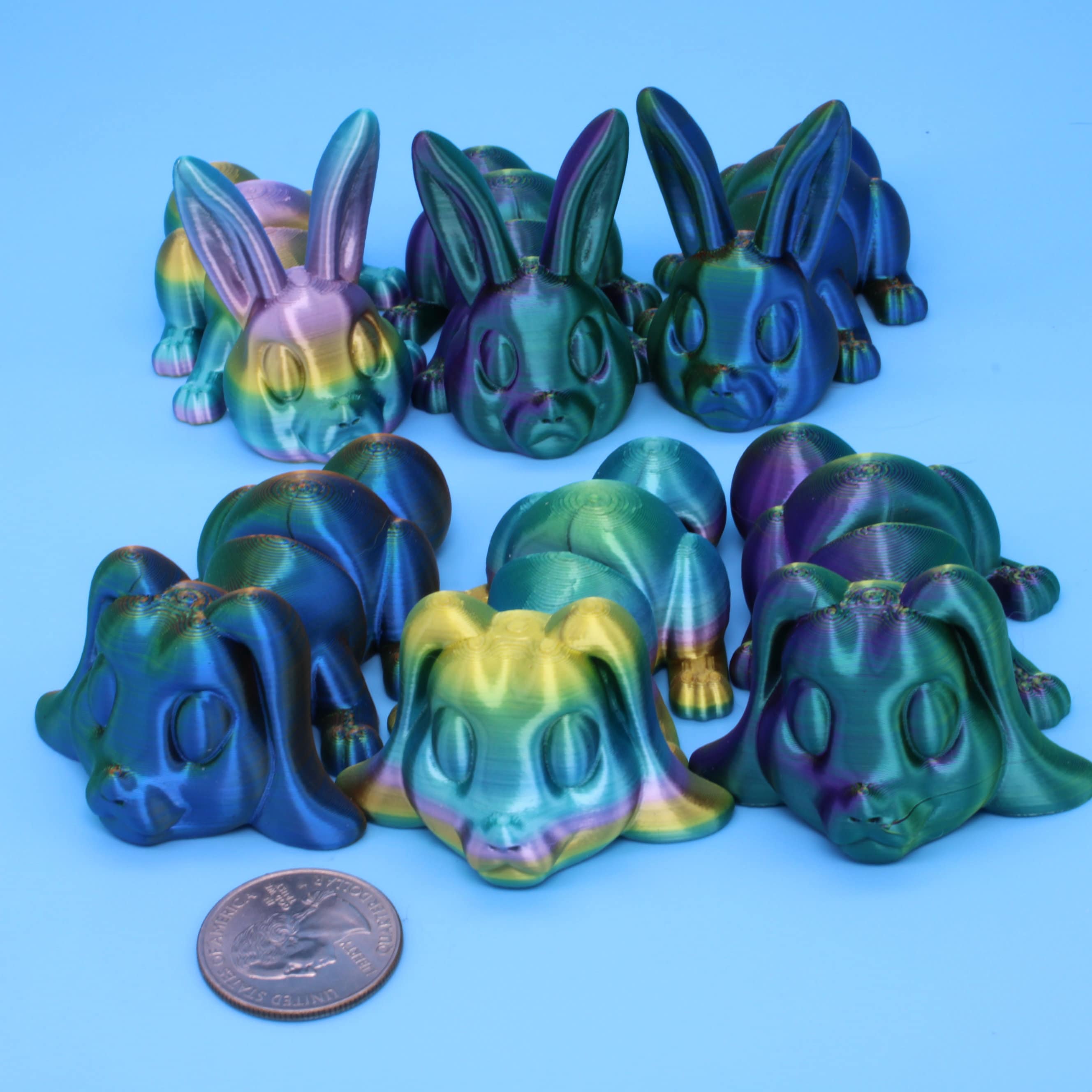 Cute Articulating Bunny | 3D Printed - Authorized Seller